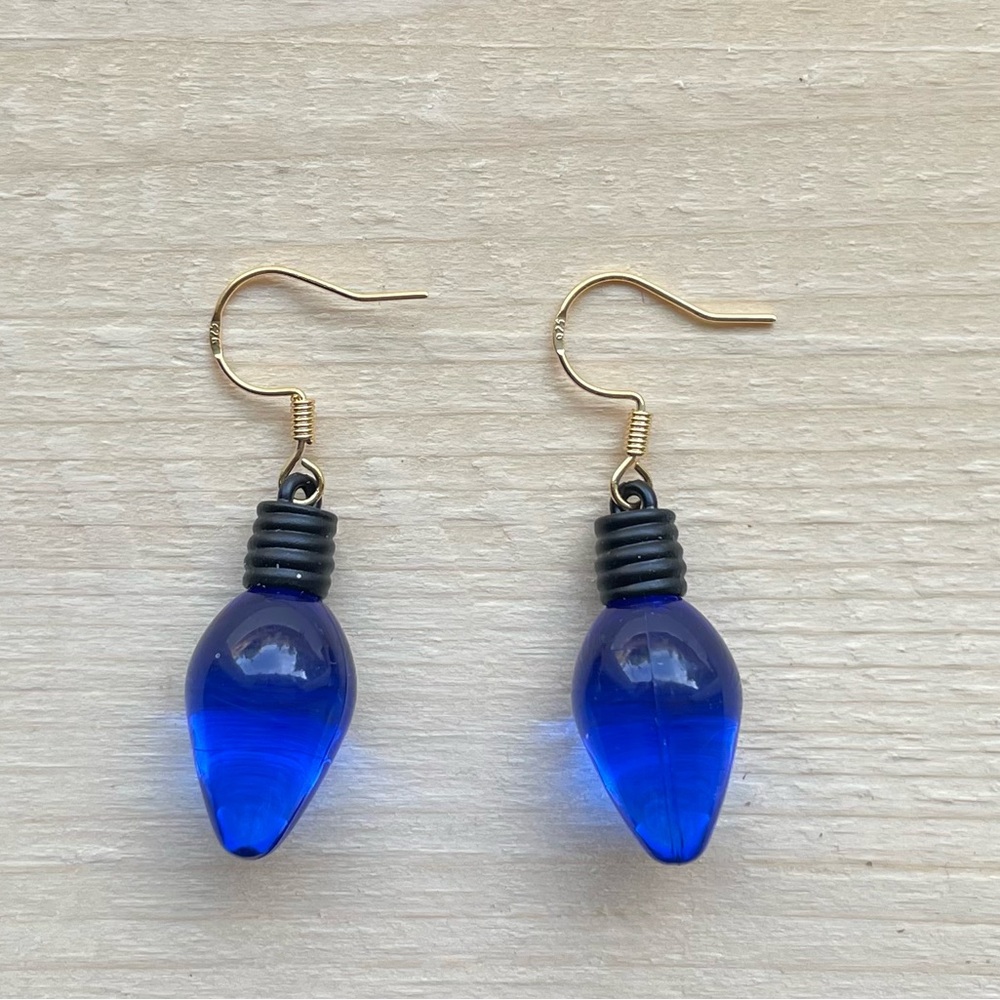 Christmas Lightbulb Earrings